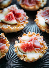 Phyllo, Fig and Prosciutto Puffs