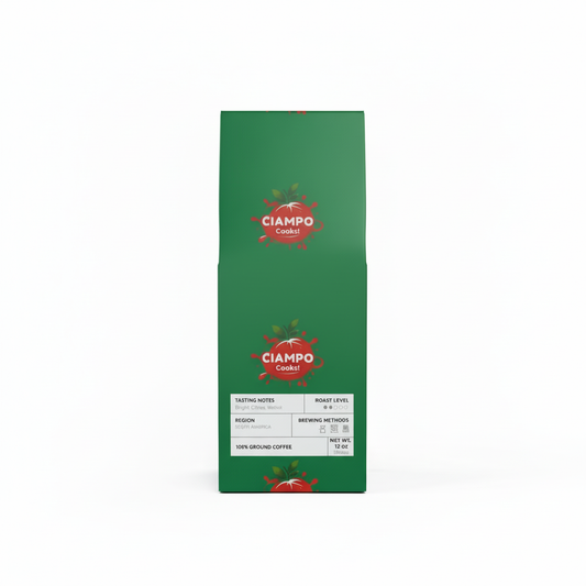 Colombia Single Origin Coffee with White Background