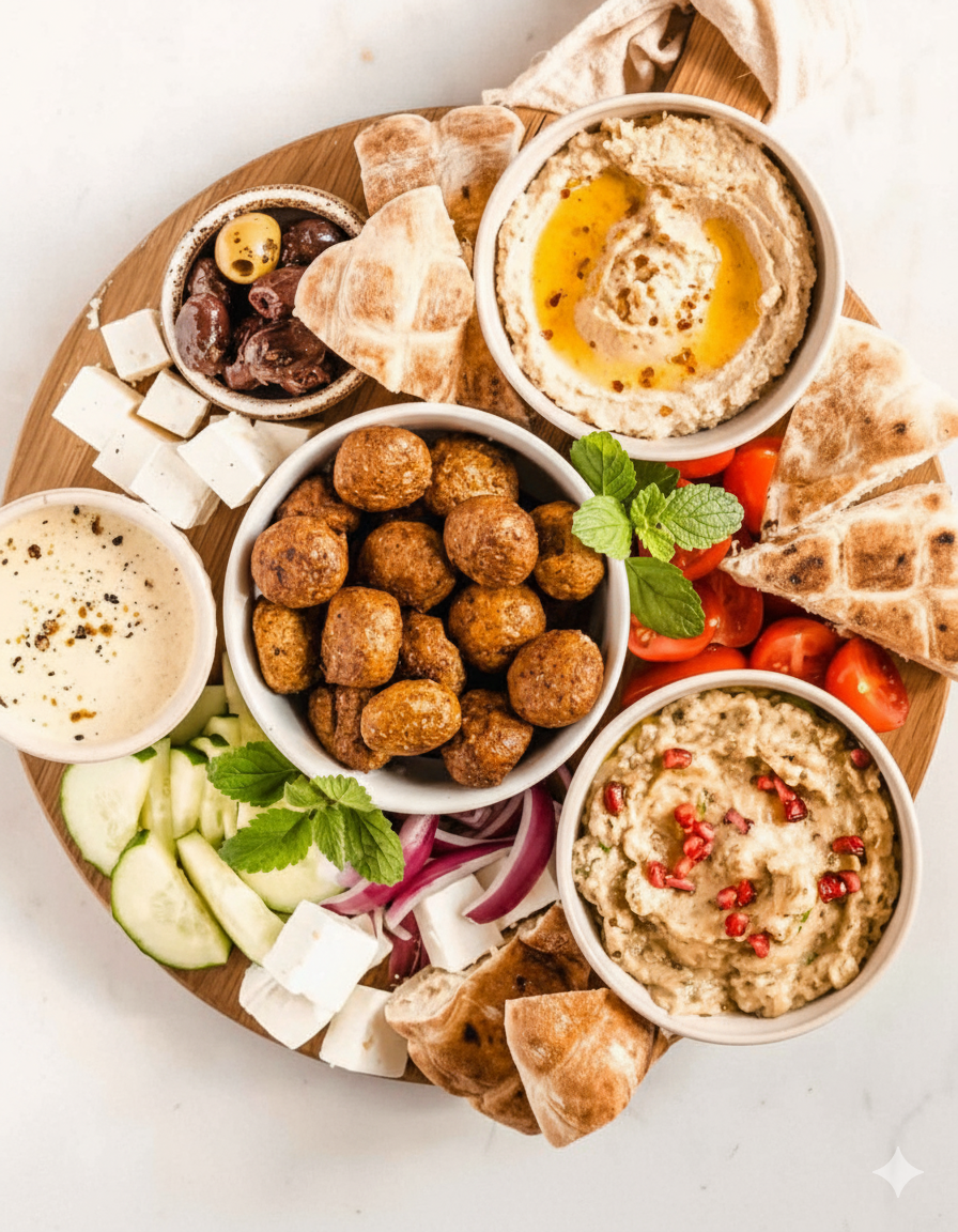 Falafel Mezzi Platter