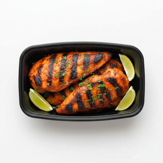Grilled Chicken in Black Container