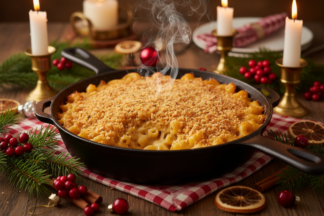 Crispy Top Pan Mac and Cheese