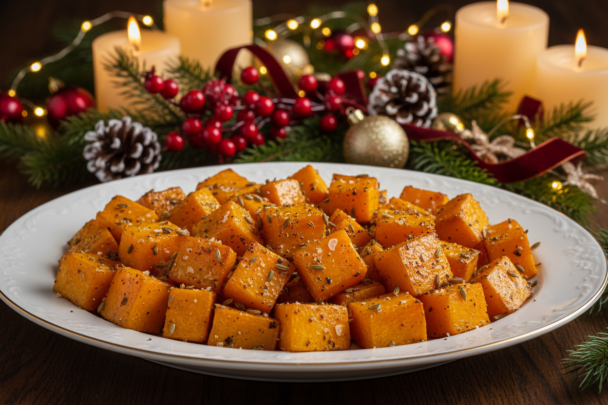 Holiday Roasted Butternut Squash Squares