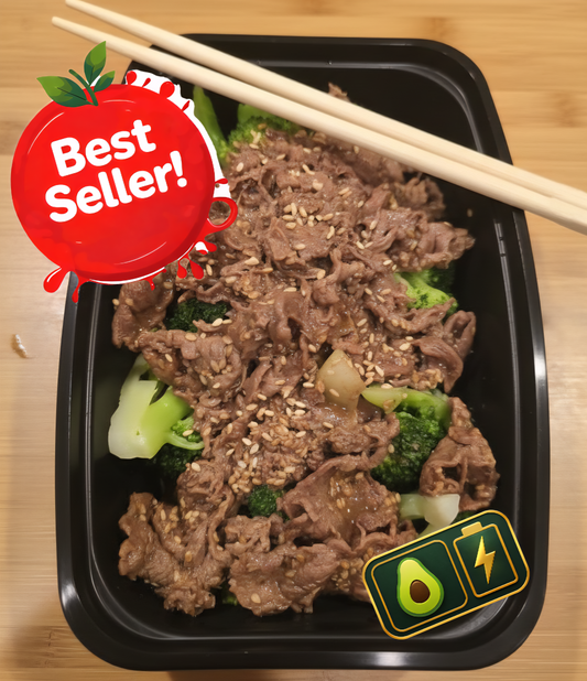 Beef and Broccoli Stirfry with toasted sesame - Keto Prep