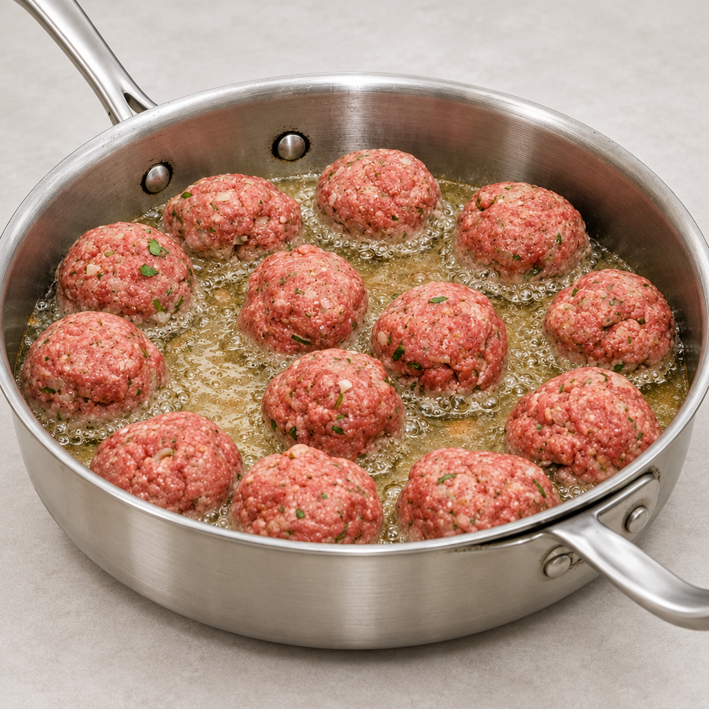 Square meatball product photo